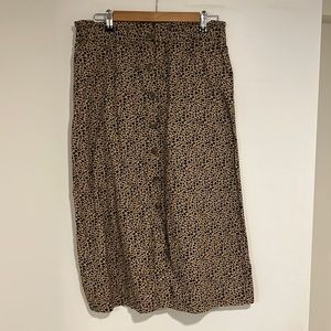 Leopard print skirt